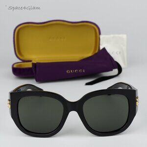 Gucci Women Sunglasses Black Grey Square GG1599SA 001 BRAND NEW